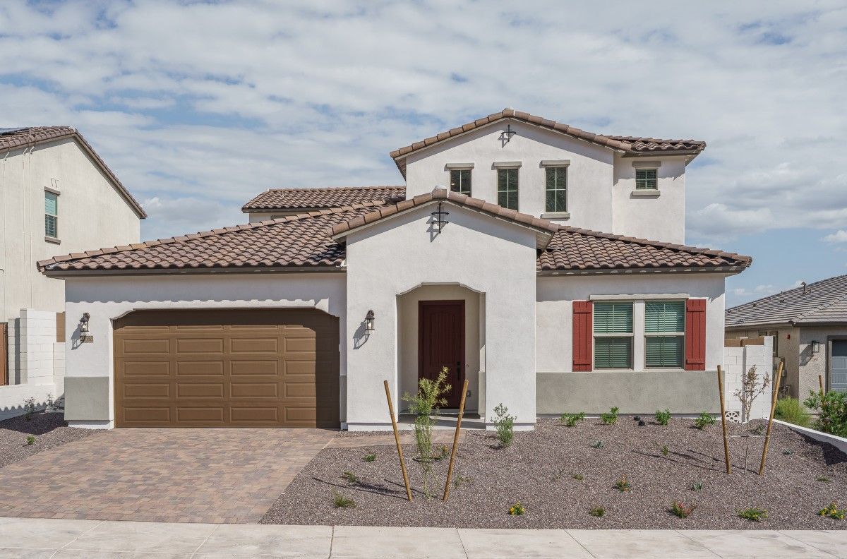 The Ridge at Sienna Hills - Ponderosa Floor Plan:ponderosa spanish elevation new homes for sale the ridge at sienna hills buckeye az william ryan
