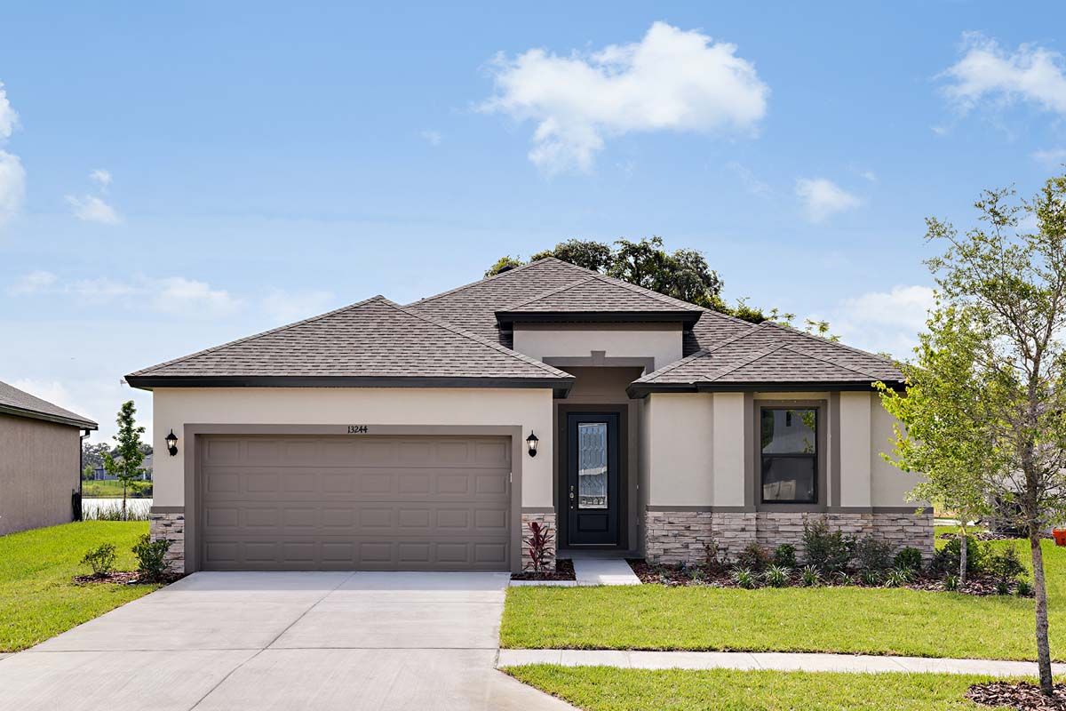 Juno New Home Plan - Tuscan Elevation by William Ryan Homes Tampa:Juno new construction home plan at Myers Estates in Seffner, FL by William Ryan Homes Tampa