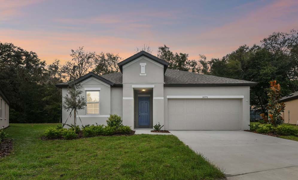 Casey Key - Tuscan Elevation :Casey Key new construction home plan at Myers Estates by William Ryan Homes Tampa