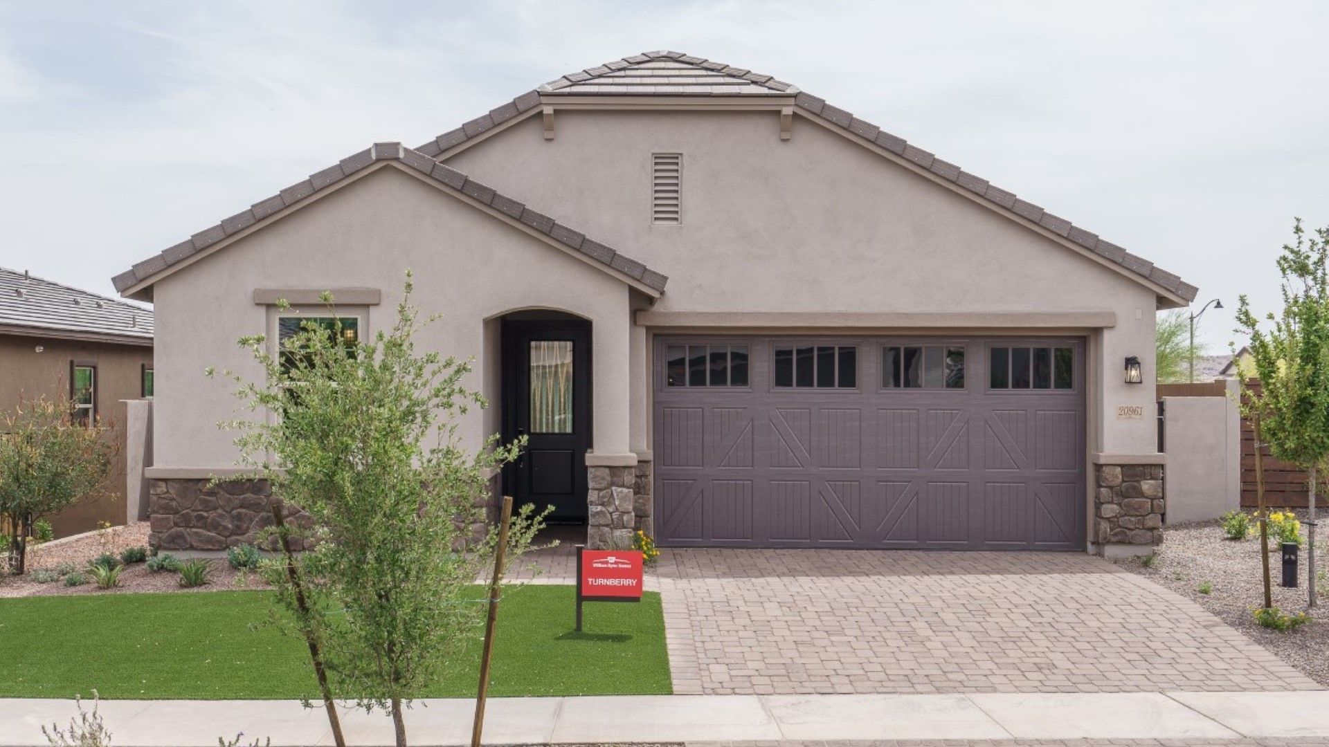 Fairways in Victory at Verrado - Turnberry Floor Plan - Front Exterior:turnberry floor plan new homes for sale fairways in victory at verrado buckeye az william ryan
