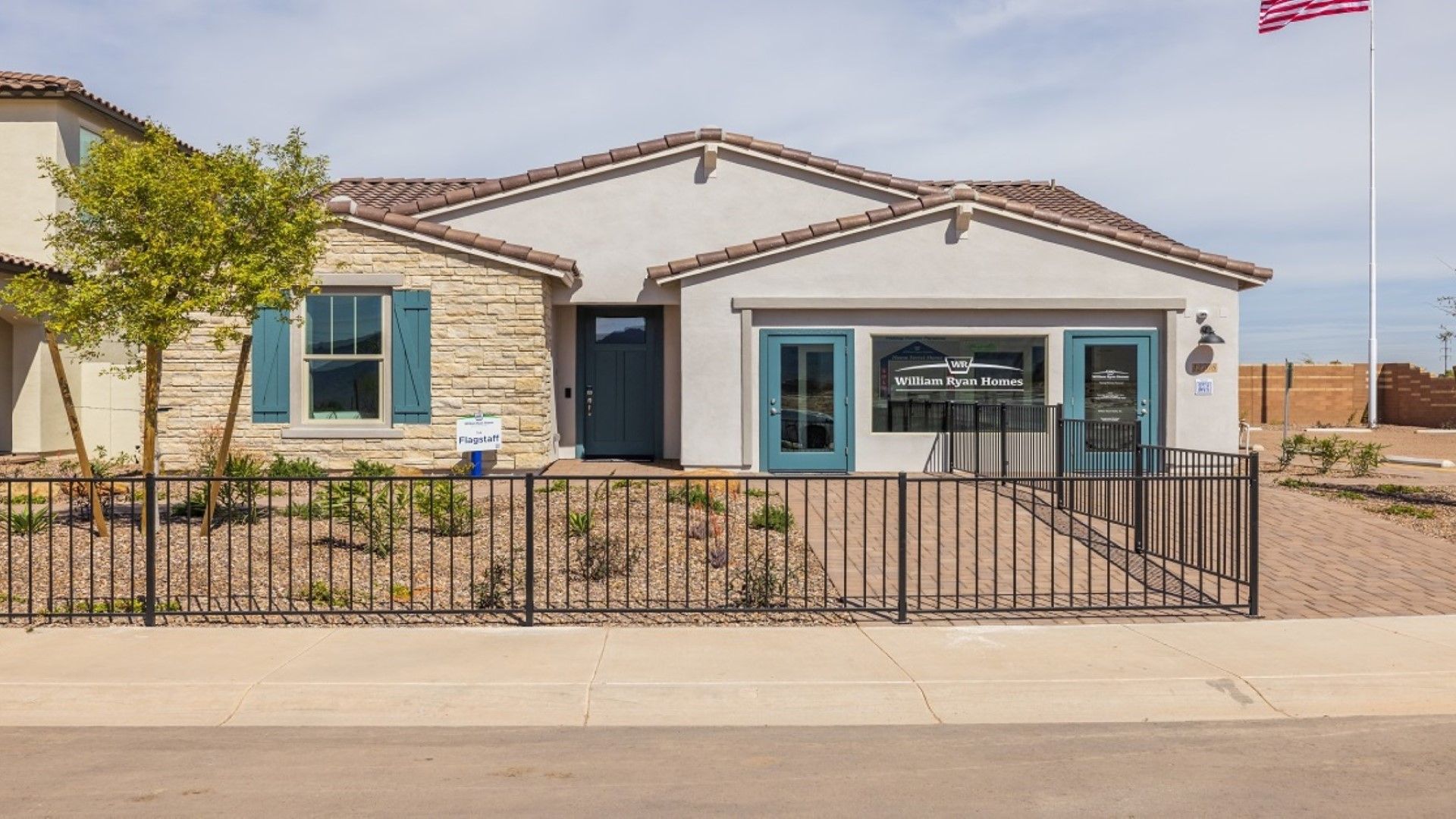 Eminence at Alamar - Flagstaff Model - Front Exterior:flagstaff model new homes for sale eminence at alamar avondale az william ryan