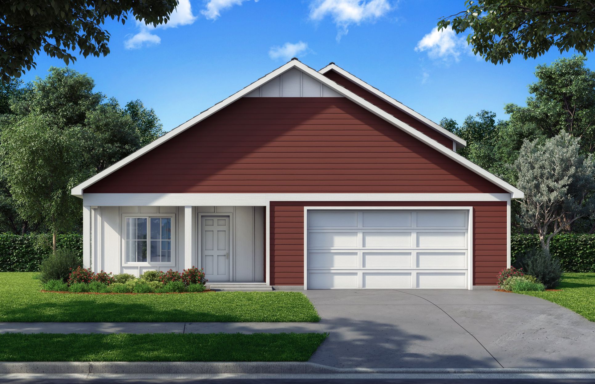 Birch Exterior - Red:Birch Exterior - Red