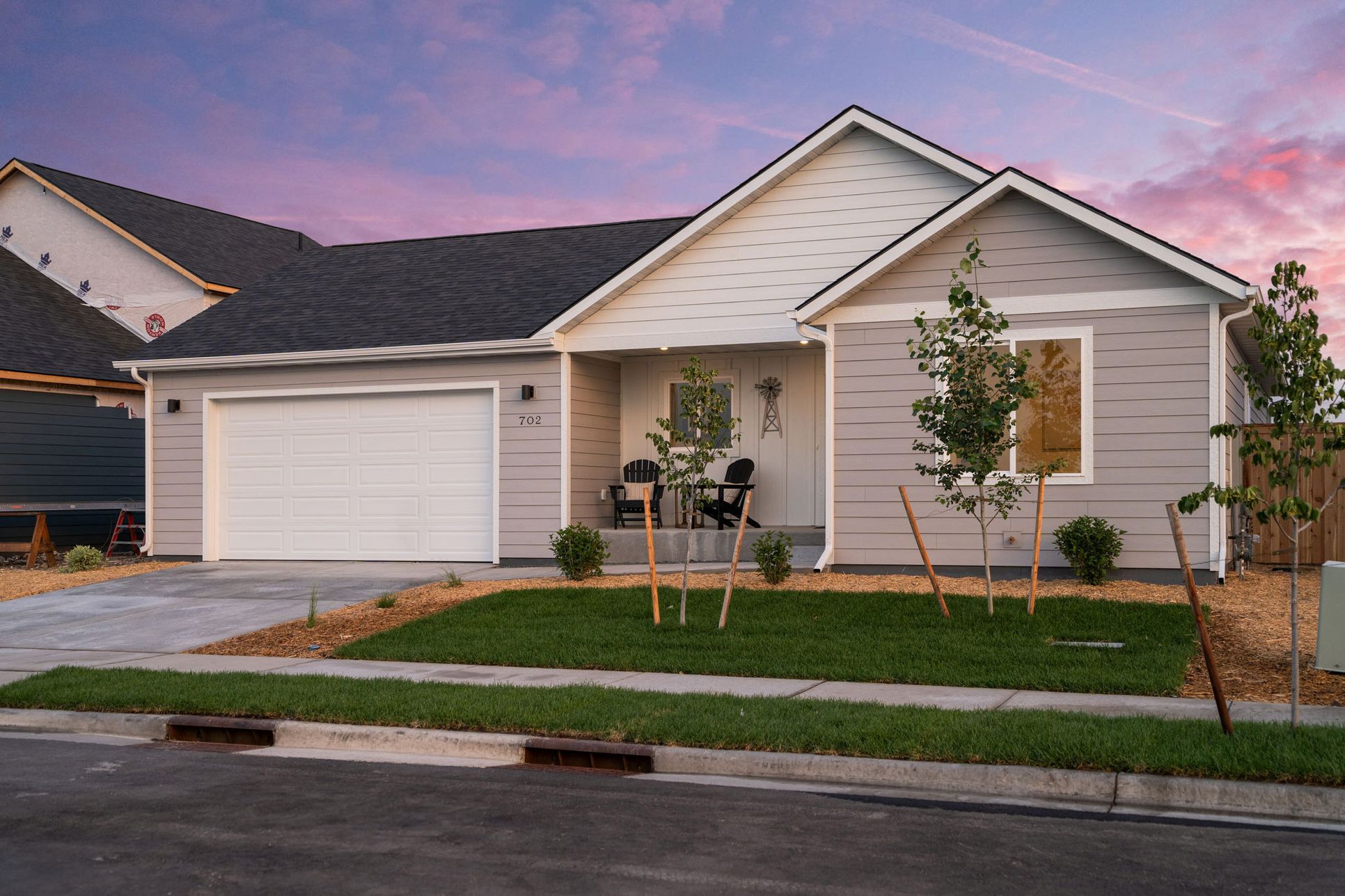 Ponderosa Exterior at Twilight:Ponderosa Exterior at Twilight