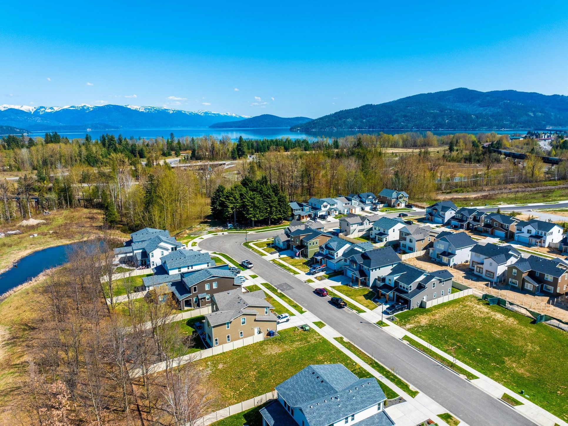 Aerial of Base Camp:Nearby recreation on Lake Pend Oreille