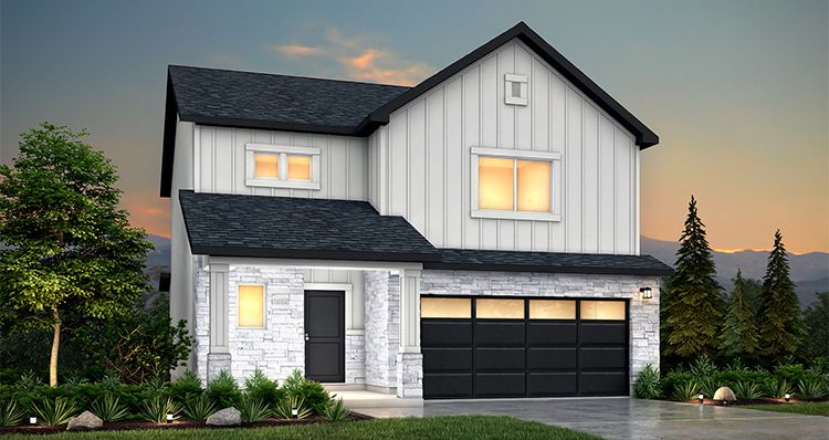 Elm - Farmhouse (Elevation B):Shoreline Bayview