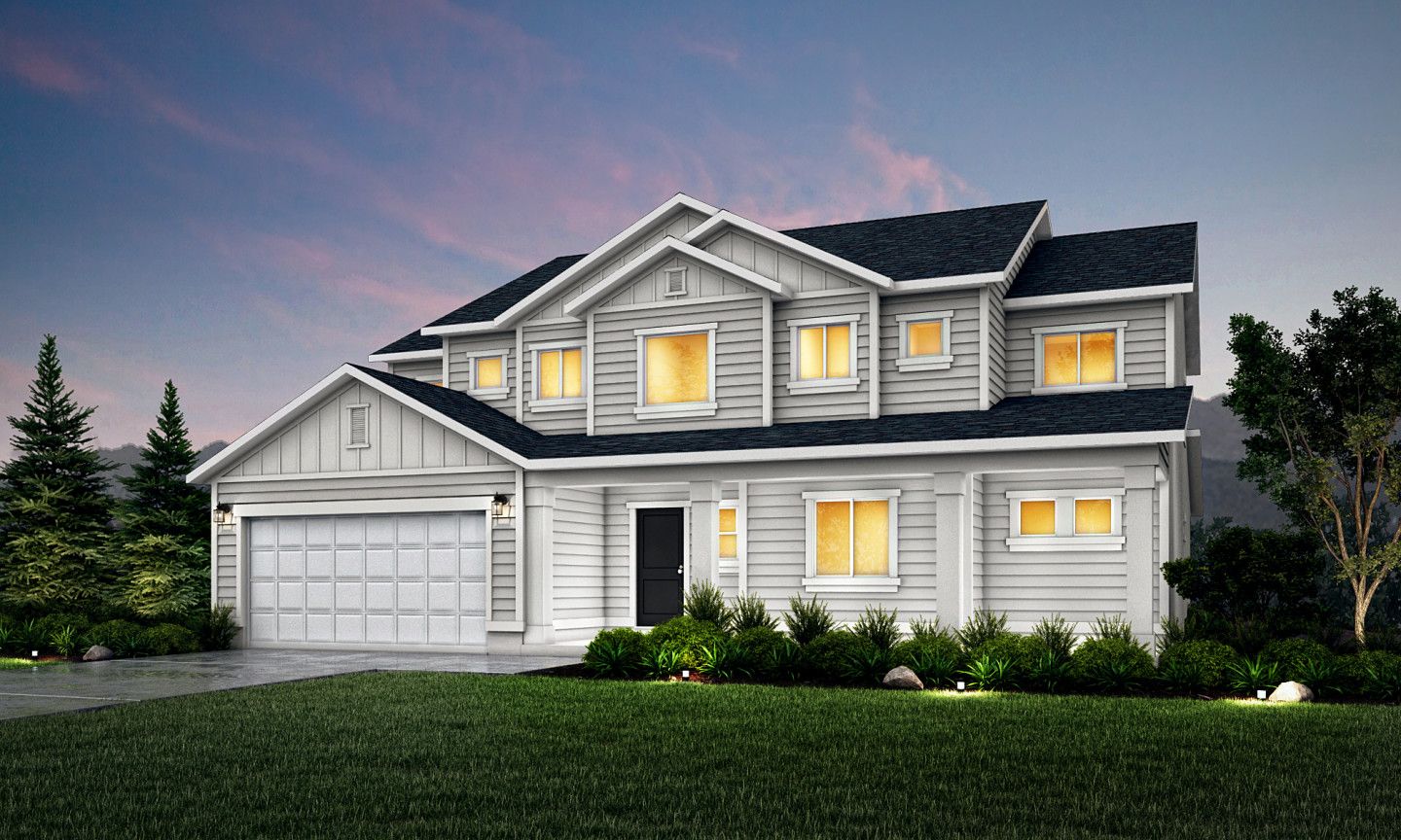 Yosemite - Traditional (Elevation A):Shoreline Parkview