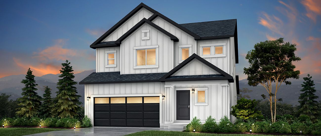 Linden - Farmhouse (Elevation B):Sky Ranch Boulder