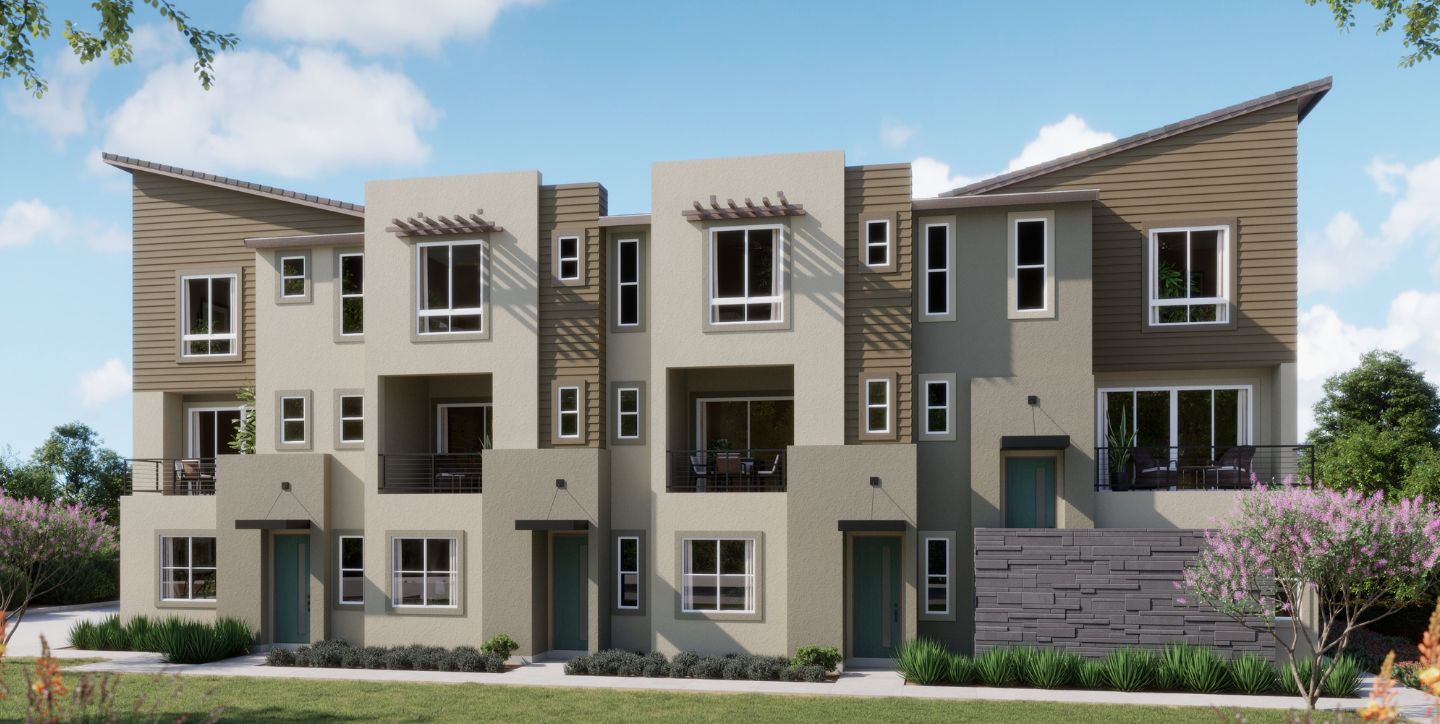 The Nest at La Costa Ext Rendering - Bldg 8 4plex Scheme 3 - Web